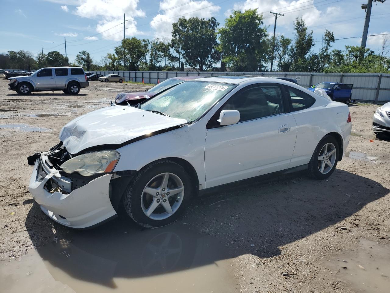 ACURA RSX 2002 white hatchbac gas JH4DC54872C022907 photo #1