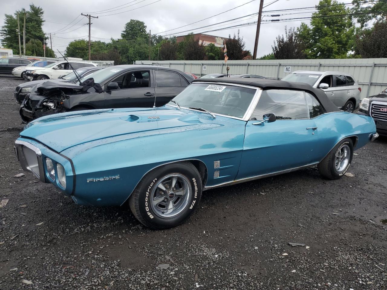 PONTIAC FIREBIRD 1969 blue   223679U102161 photo #1