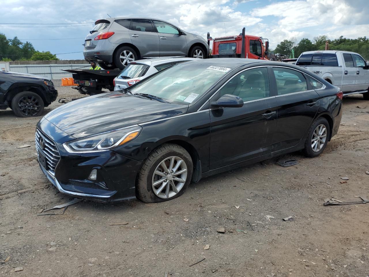 HYUNDAI SONATA SE 2019 charcoal  gas 5NPE24AF4KH809176 photo #1