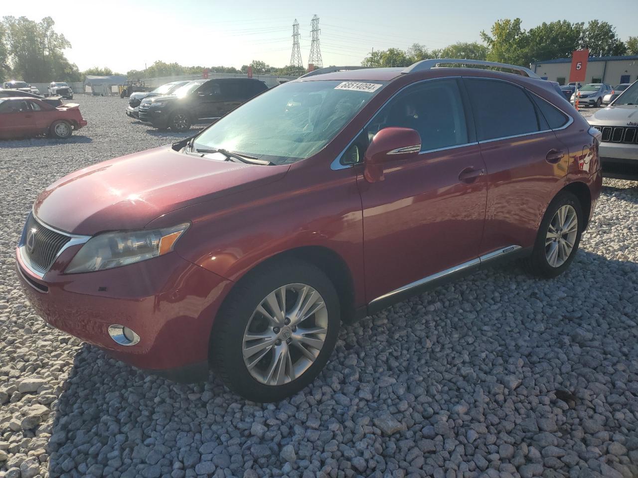 LEXUS RX 450H 2012 red 4dr spor hybrid engine JTJBC1BA7C2435597 photo #1