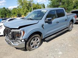 FORD F150 SUPER 2023 blue  hybrid engine 1FTFW1ED1PFB41919 photo #2