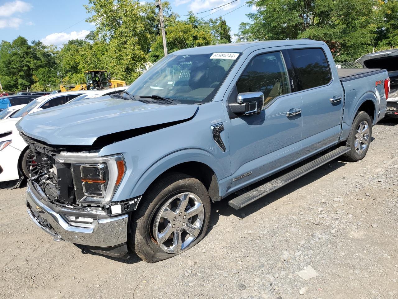 FORD F150 SUPER 2023 blue  hybrid engine 1FTFW1ED1PFB41919 photo #1