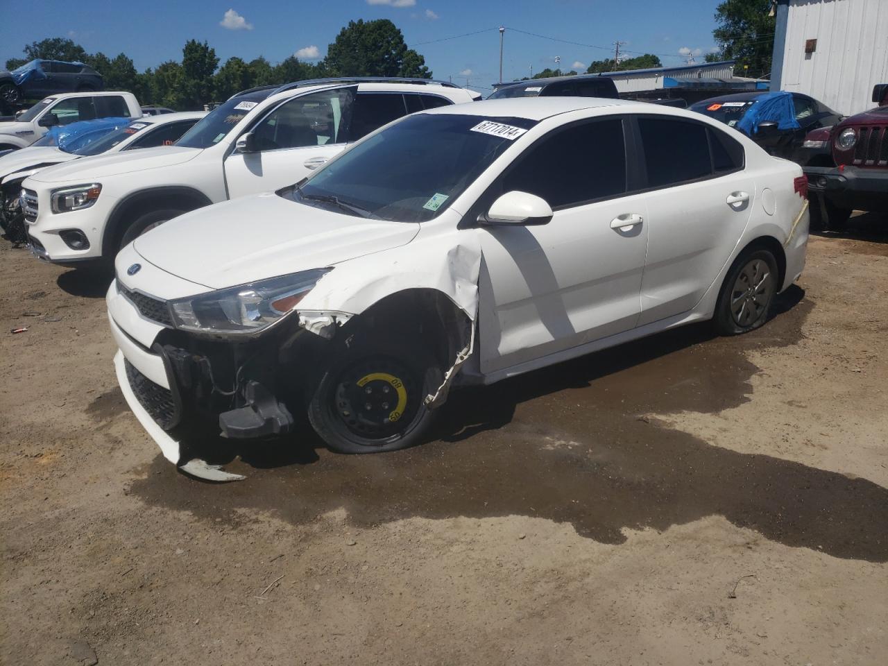 KIA RIO S 2019 white  gas 3KPA24AB2KE225326 photo #1