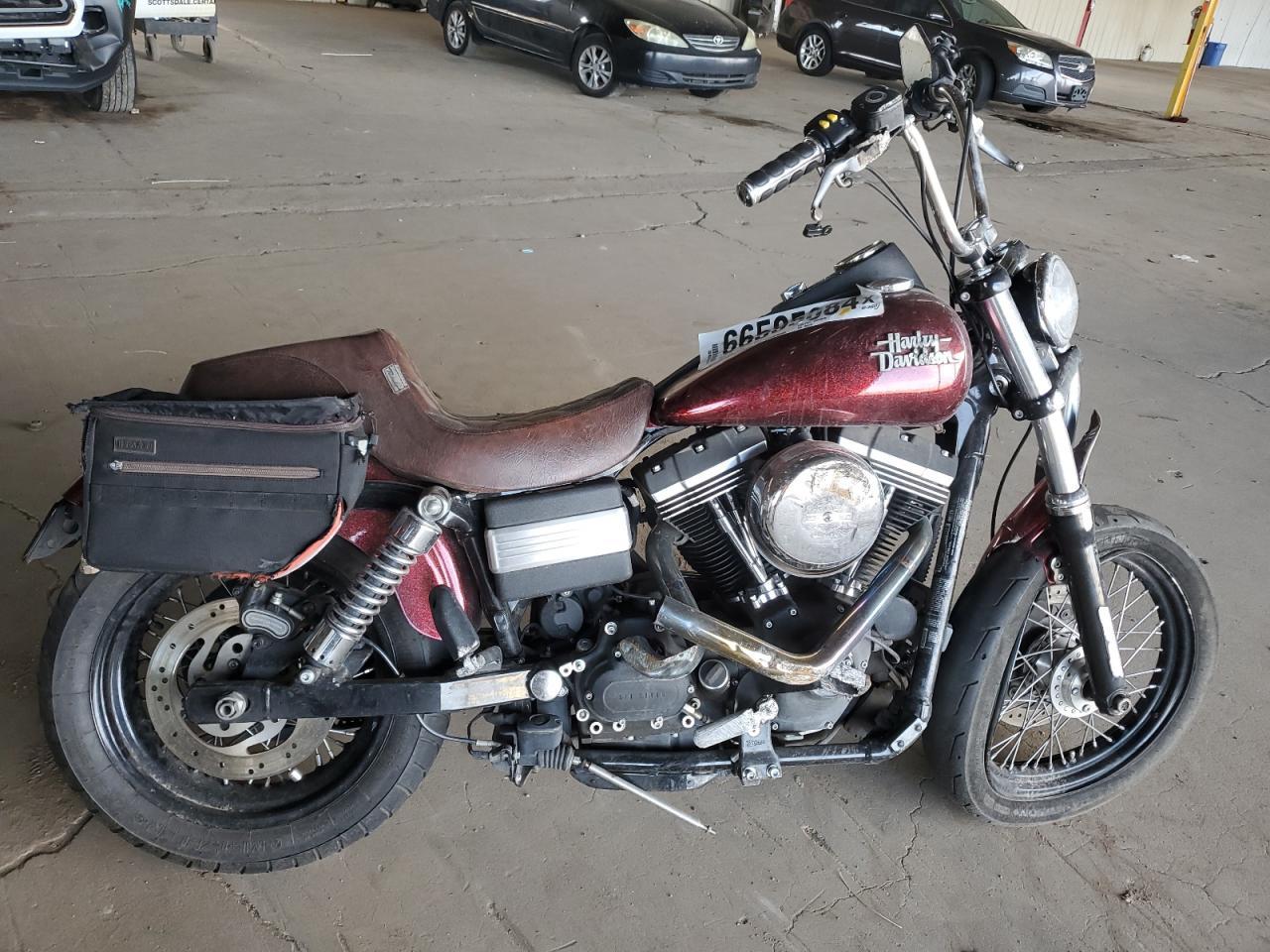 HARLEY-DAVIDSON FXDB DYNA 2013 red road/str gas 1HD1GX411DC335797 photo #1