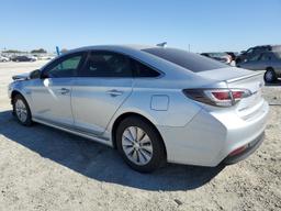 HYUNDAI SONATA HYB 2017 silver  hybrid engine KMHE24L15HA055377 photo #3