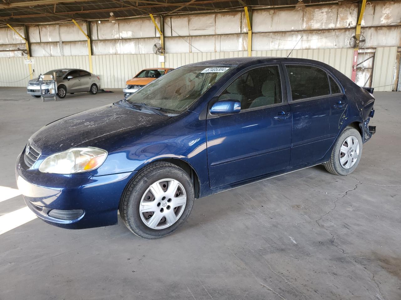 TOYOTA COROLLA CE 2006 blue  gas JTDBR32E560083605 photo #1