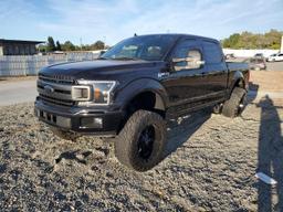 FORD F150 SUPER 2019 black  gas 1FTEW1E49KKE39002 photo #2