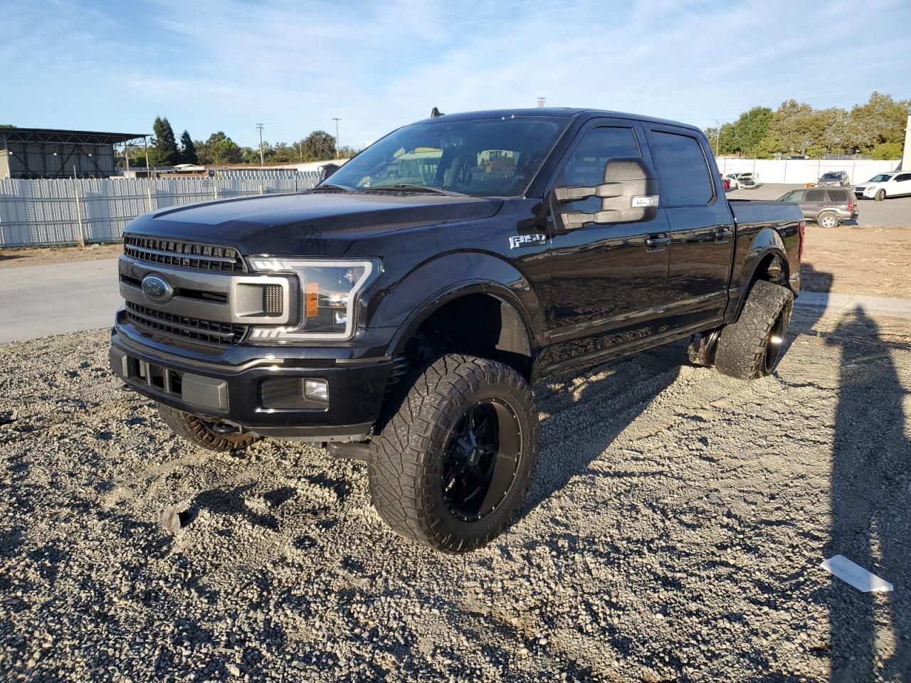 FORD F150 SUPER 2019 black  gas 1FTEW1E49KKE39002 photo #1