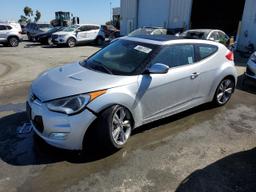 HYUNDAI VELOSTER 2013 silver  gas KMHTC6AD8DU108546 photo #2