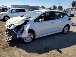 NISSAN LEAF S 2022 white  electric 1N4AZ1BV3NC562222 photo #2