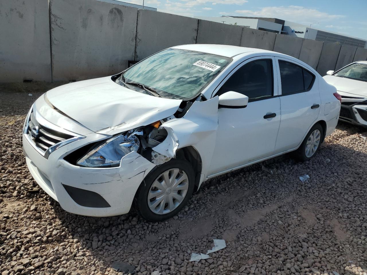 NISSAN VERSA S 2016 white  gas 3N1CN7AP2GL836198 photo #1