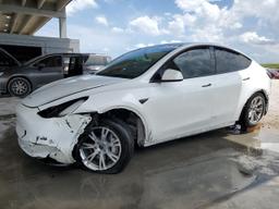 TESLA MODEL Y 2023 white  electric 7SAYGDEE1PF590900 photo #2