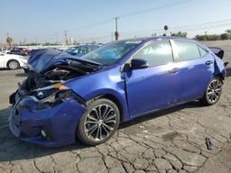 TOYOTA COROLLA L 2016 blue  gas 5YFBURHE9GP494960 photo #2