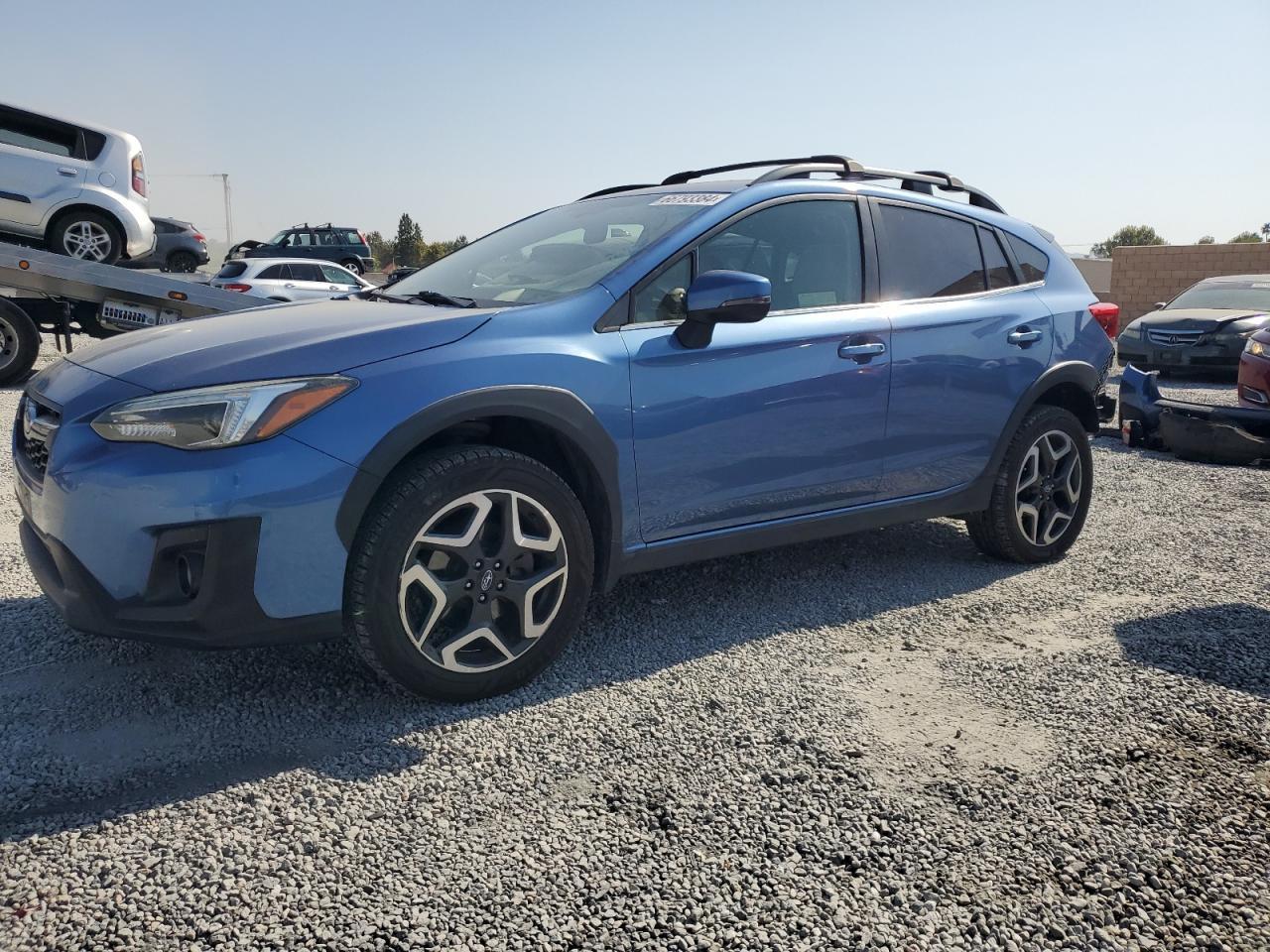 SUBARU CROSSTREK 2019 blue  gas JF2GTAMC7K8374059 photo #1