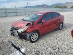 KIA RIO LX 2014 red  gas KNADM4A33E6351377 photo #2