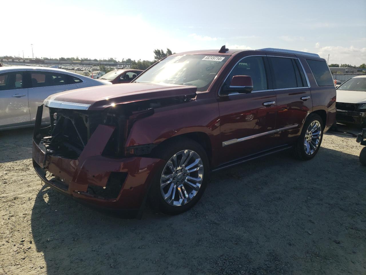 CADILLAC ESCALADE P 2019 red  gas 1GYS3CKJXKR293843 photo #1