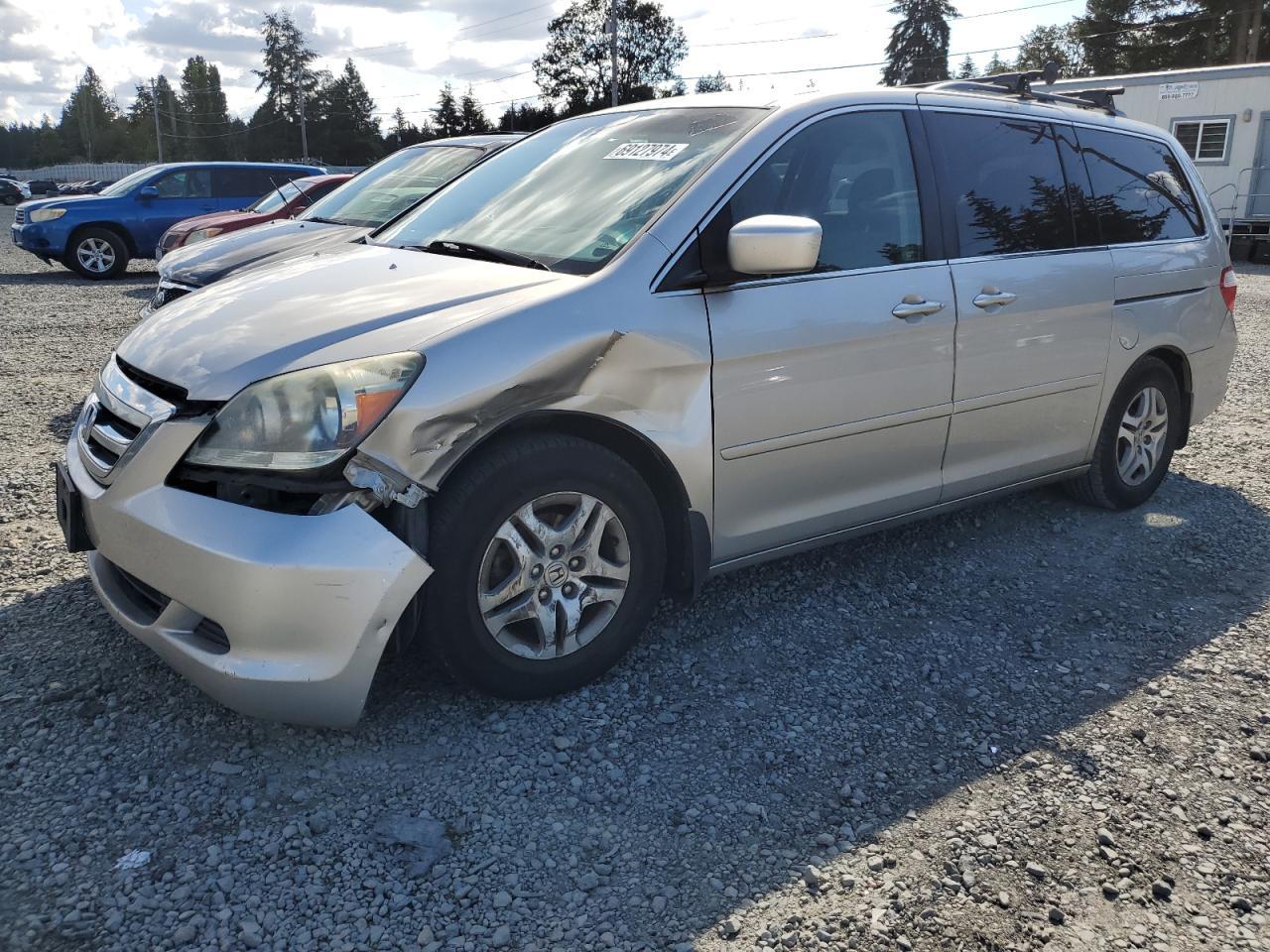 HONDA ODYSSEY EX 2006 silver  gas 5FNRL38426B403219 photo #1