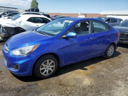 HYUNDAI ACCENT GLS 2013 blue sedan 4d gas KMHCT4AE8DU521872 photo #2