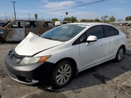 HONDA CIVIC EX 2012 white  gas 19XFB2F88CE315850 photo #2