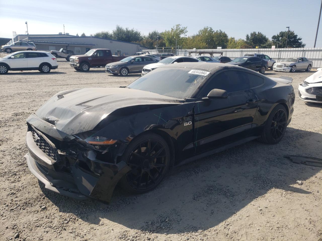 FORD MUSTANG 2020 black  gas 1FA6P8TH5L5130889 photo #1