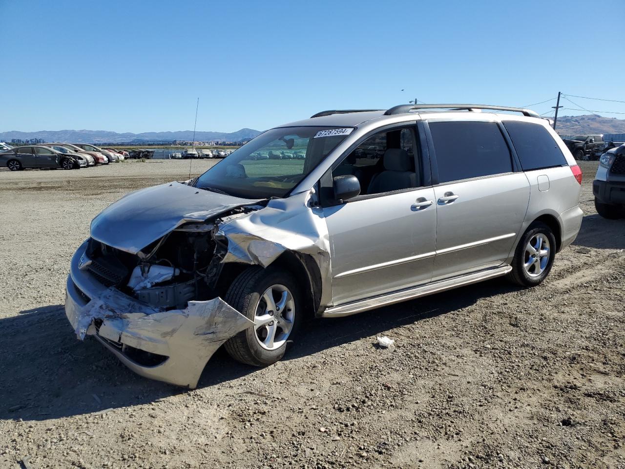 TOYOTA SIENNA CE 2004 silver  gas 5TDZA23C64S087623 photo #1