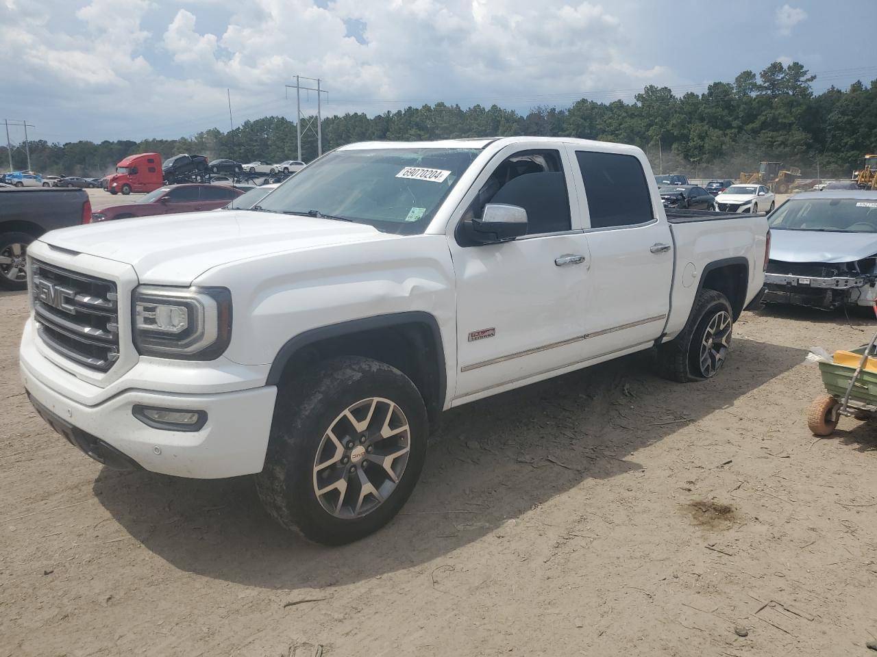 GMC SIERRA K15 2016 white crew pic gas 3GTU2NEJ7GG218355 photo #1