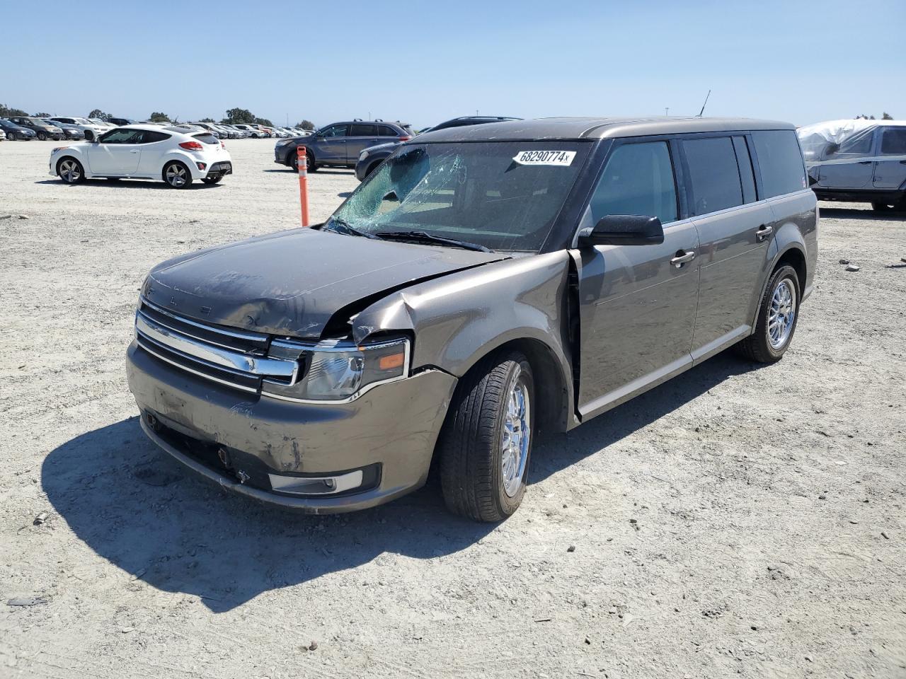 FORD FLEX SEL 2013 gray  gas 2FMGK5C80DBD05909 photo #1