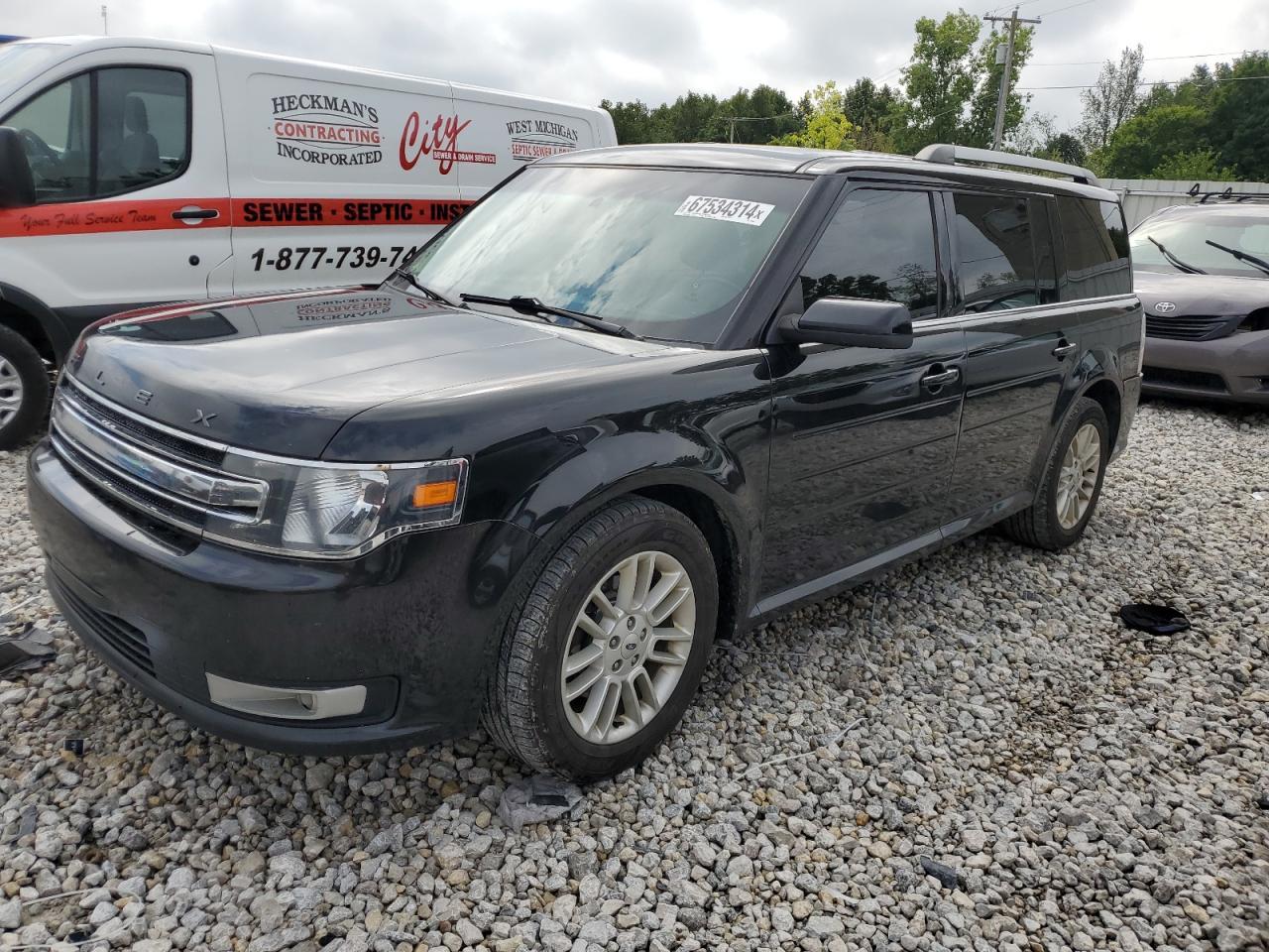 FORD FLEX SEL 2014 black  gas 2FMHK6C83EBD03504 photo #1