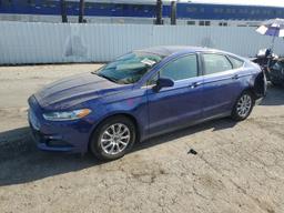 FORD FUSION S 2015 blue sedan 4d gas 3FA6P0G79FR208921 photo #2