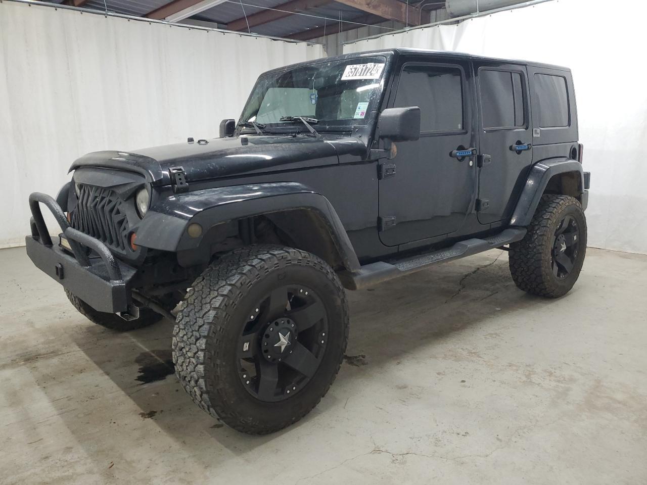 JEEP WRANGLER U 2008 black  gas 1J4GB59148L563770 photo #1