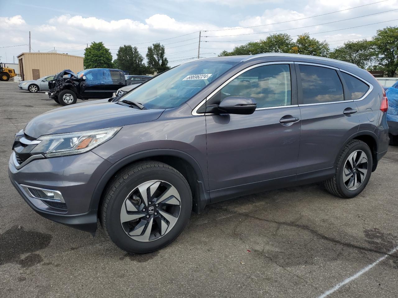 HONDA CR-V TOURI 2015 gray  gas 5J6RM4H94FL066560 photo #1