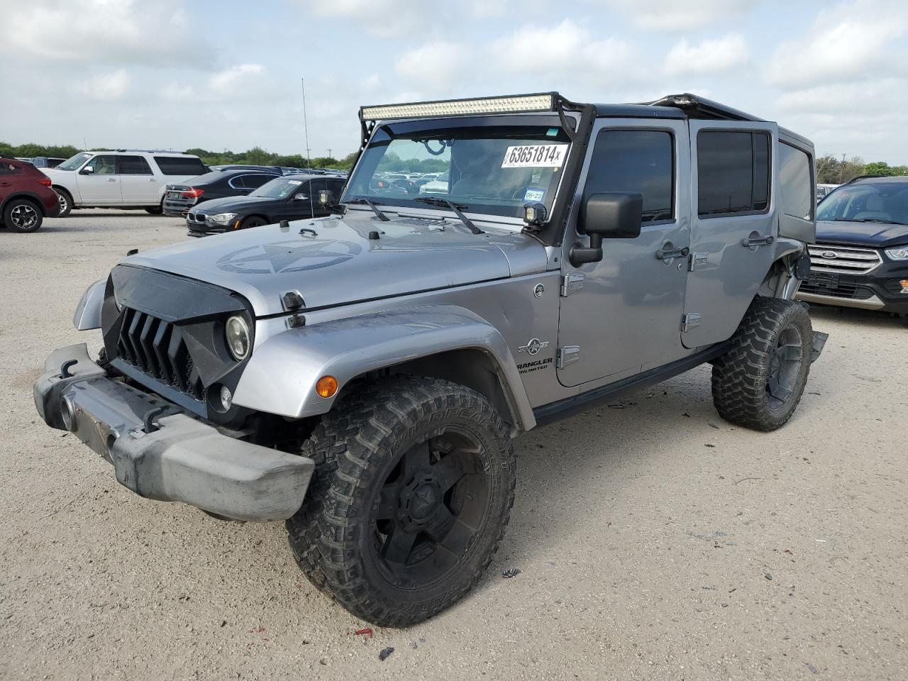 JEEP WRANGLER U 2014 gray 4dr spor flexible fuel 1C4BJWDG1EL199565 photo #1