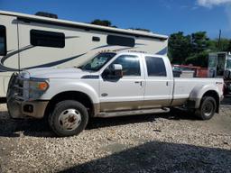 FORD F450 SUPER 2011 white crew pic diesel 1FT8W4DT8BEB87474 photo #3