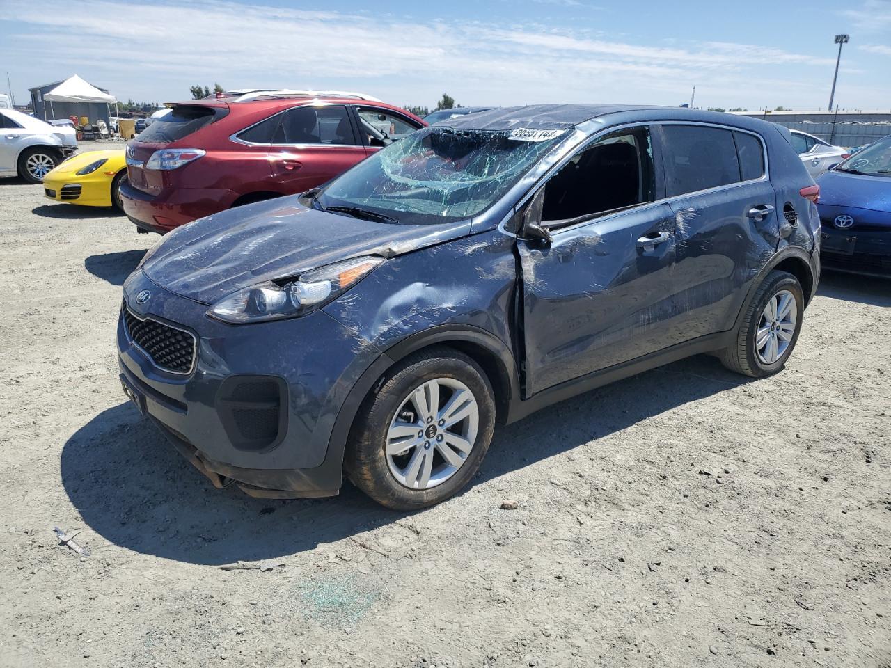 KIA SPORTAGE L 2019 charcoal  gas KNDPM3AC1K7623019 photo #1