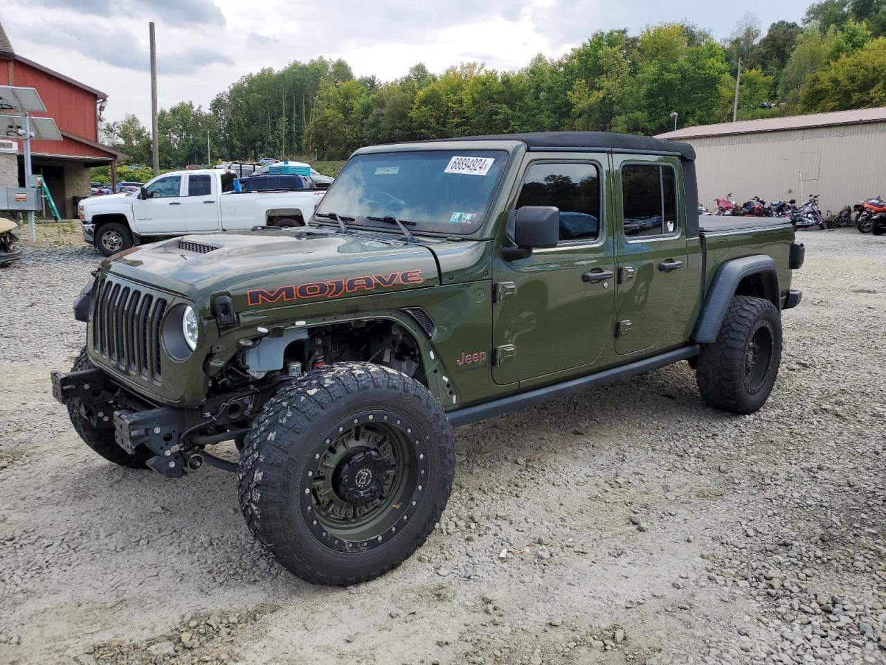 JEEP GLADIATOR 2021 green  gas 1C6JJTEG9ML608619 photo #1