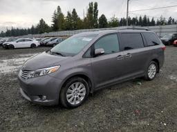 TOYOTA SIENNA XLE 2016 gray  gas 5TDDK3DC0GS137612 photo #2