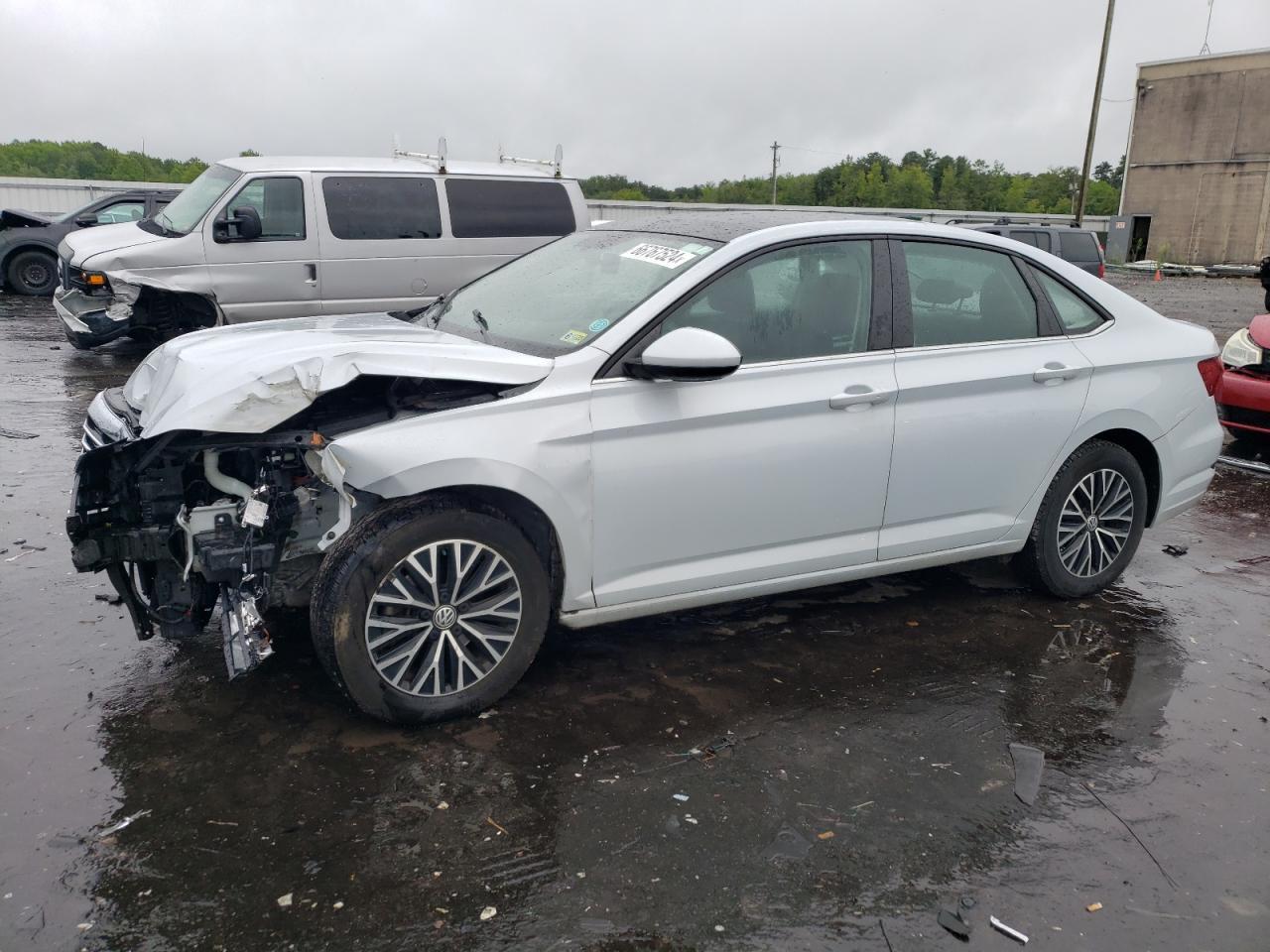 VOLKSWAGEN JETTA S 2019 white  gas 3VWC57BU8KM111478 photo #1