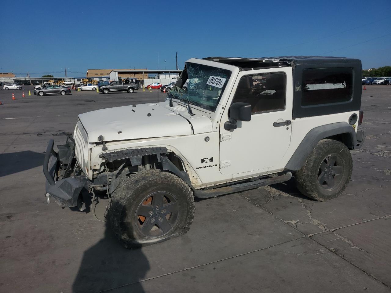 JEEP WRANGLER X 2007 white  gas 1J4FA24157L114133 photo #1