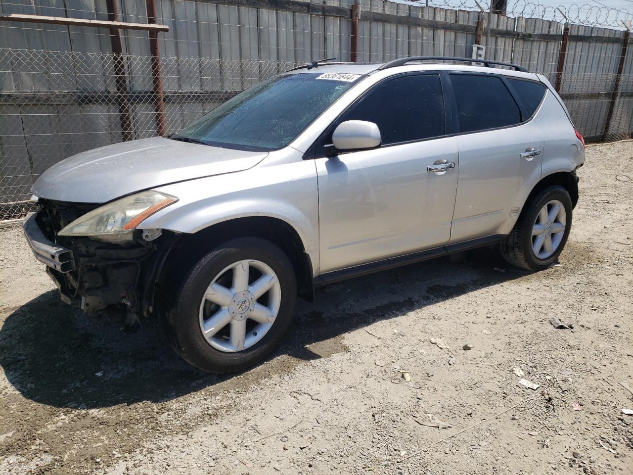 NISSAN MURANO SL 2004 silver  gas JN8AZ08W54W308632 photo #1