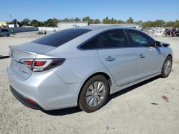 HYUNDAI SONATA HYB 2017 silver  hybrid engine KMHE24L15HA055377 photo #4