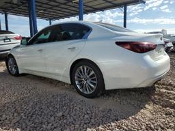 INFINITI Q50 PURE 2020 white  gas JN1EV7AP5LM208600 photo #3