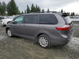 TOYOTA SIENNA XLE 2016 gray  gas 5TDDK3DC0GS137612 photo #3