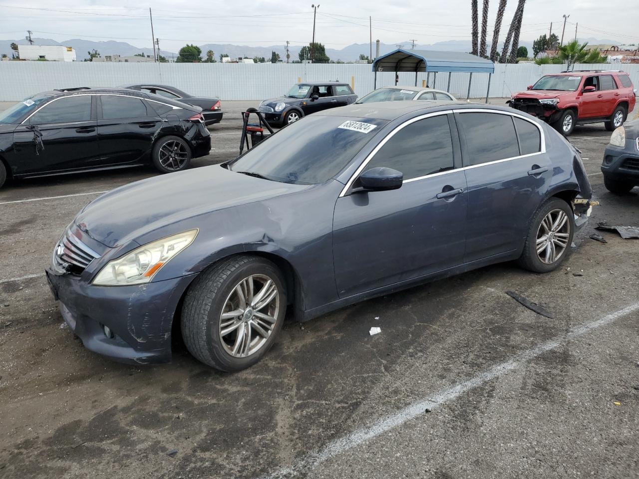 INFINITI G25 BASE 2012 blue  gas JN1DV6AP9CM812947 photo #1