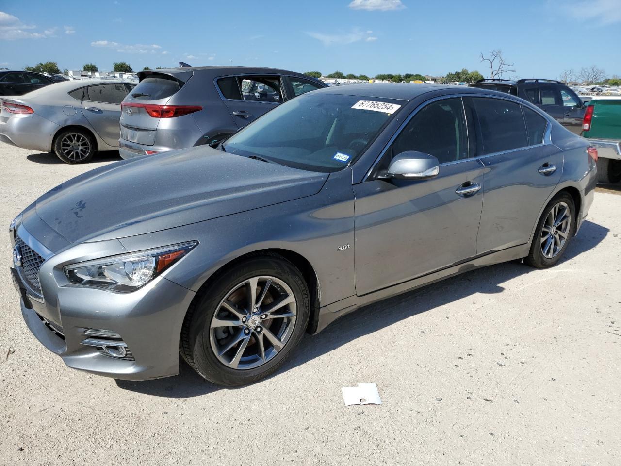 INFINITI Q50 PREMIU 2017 gray  gas JN1EV7APXHM738794 photo #1