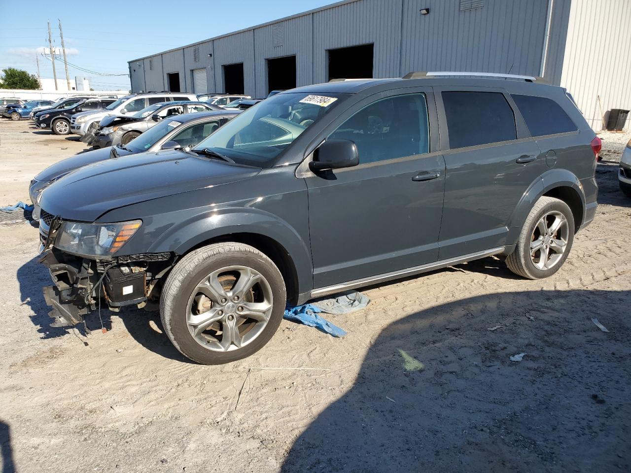 DODGE JOURNEY CR 2017 gray  flexible fuel 3C4PDCGG4HT648138 photo #1