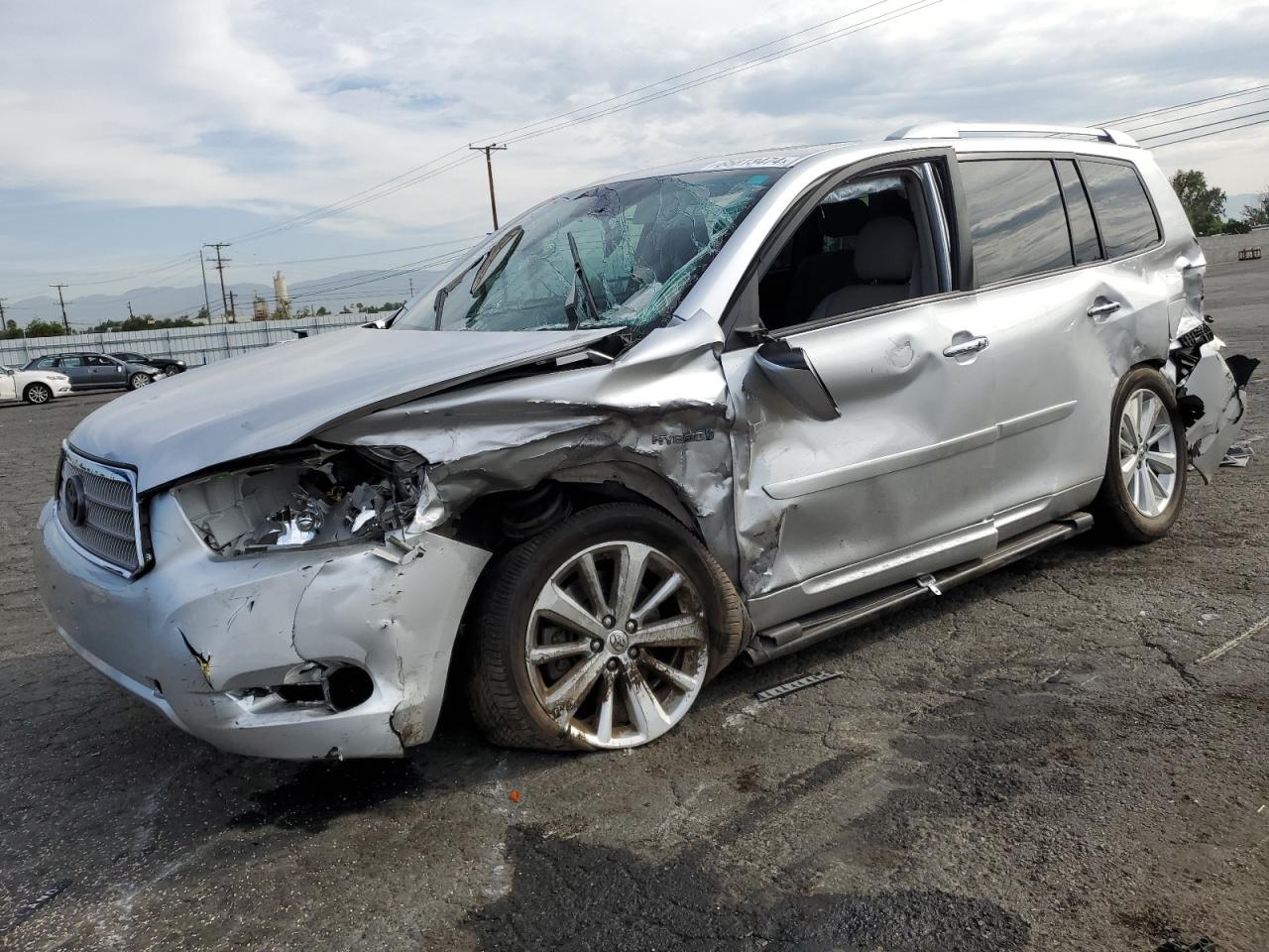 TOYOTA HIGHLANDER 2008 silver  hybrid engine JTEEW44A082022705 photo #1