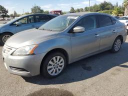 NISSAN SENTRA S 2014 gray sedan 4d gas 3N1AB7AP9EY223771 photo #2