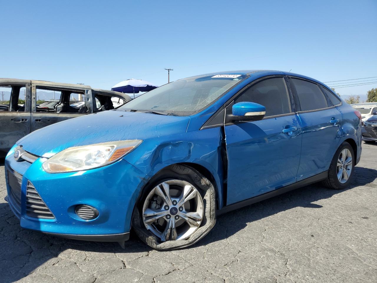 FORD FOCUS SE 2013 blue  gas 1FADP3F20DL374397 photo #1