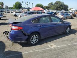 FORD FUSION S 2015 blue sedan 4d gas 3FA6P0G79FR208921 photo #4