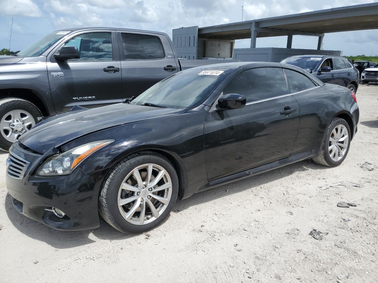 INFINITI G37 BASE 2012 black  gas JN1CV6FE7CM202998 photo #1